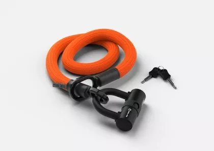 tex-lock eyelet S 80 cm U-lock orange Fahrradschloss