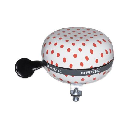 Basil Ding-Dong Glocke Polka Dot white red Ø 80mm white red