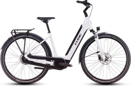 Cube Supreme Hybrid Comfort ONE 500 metallicwhite´n´black Easy Entry 46 cm 2025