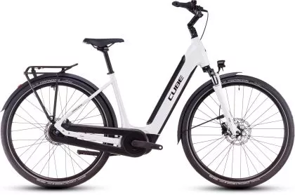 Cube Supreme Hybrid Comfort ONE 500 metallicwhite´n´black Easy Entry 46 cm 2025
