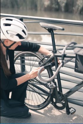 tex-lock mate 120 cm electric grey Fahrradschloss