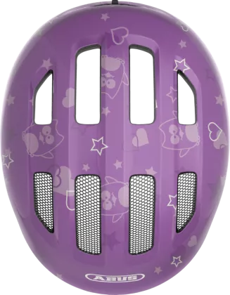 ABUS Smiley 3.0 purple star shiny S Kinderhelm