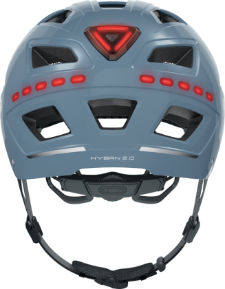 ABUS Hyban 2.0 LED signal glacier shiny M Fahrradhelm