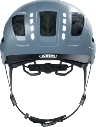 ABUS Hyban 2.0 LED signal glacier shiny M Fahrradhelm