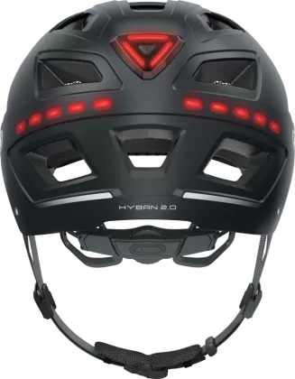 ABUS Hyban 2.0 LED signal black matt L Radhelm