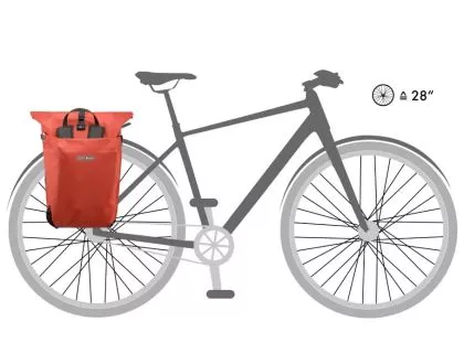 Ortlieb Vario PS 26 l rooibos QL2.1 Bike - Rear Rucksack