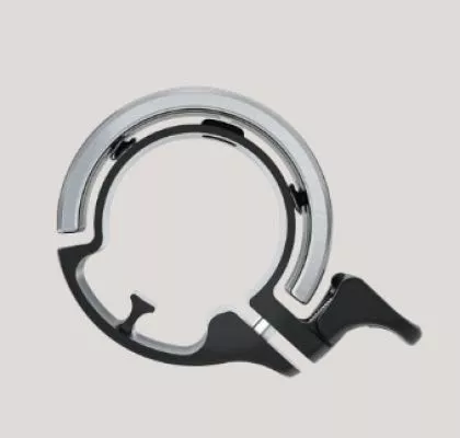 Knog Oi Classic Large Fahrradklingel, 23.8 - 31.8mm, silver