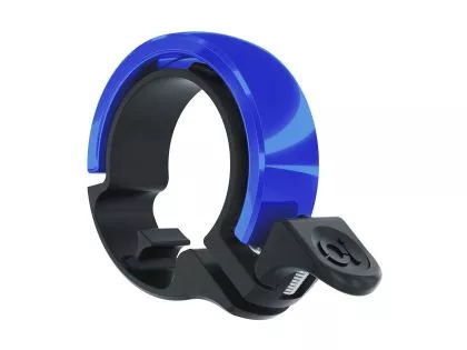 Knog Oi Classic Large Fahrradklingel, 23.8 - 31.8mm, black/blue