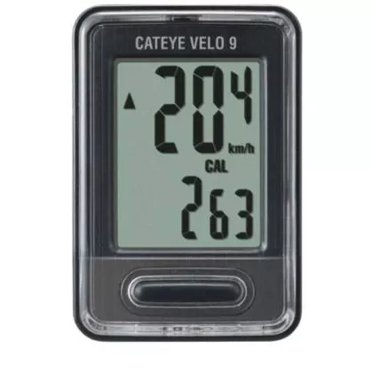 CATEYE Fahrradcomputer Velo 9 Schwarz