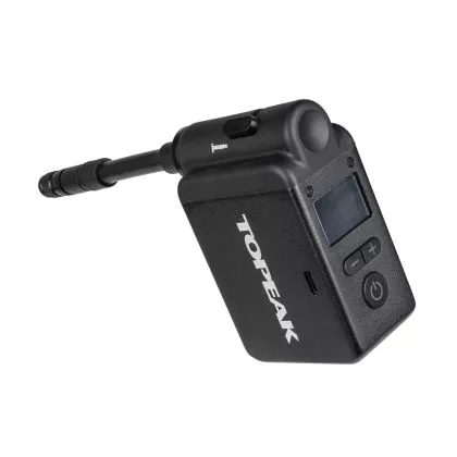 Topeak E-Booster Digital - Leistung:8 bar / 120 psi, ca. 4 Pumpvorgänge bei 700 x 28 C Reifen bis