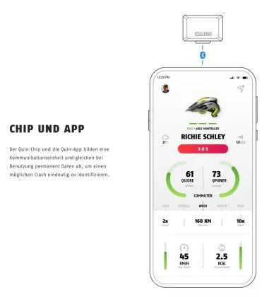 ABUS Quin Sensor Q 9 Crash Detection Sensor für alle Quin-Ready Helme