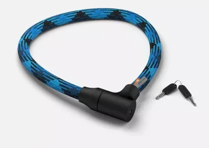 tex-lock Orbit 100 cm morphoblau Fahrradschloss