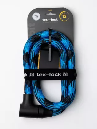 tex-lock Orbit 100 cm morphoblau Fahrradschloss