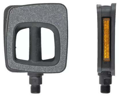 Voxom Touring Pedale Pe15 schwarz Sandpapier Beschichtung