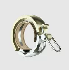Knog Oi Luxe Large Fahrradklingel, 23.8 - 31.8mm, brass