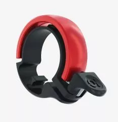 Knog Oi Classic Large Fahrradklingel, 23.8 - 31.8mm, black/red