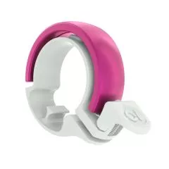 Knog Oi Classic Large Fahrradklingel, 23.8-31.8mm, white/pink